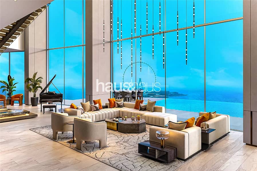 位于迪拜码头，LIV 滨海大厦 5 卧室的顶楼公寓 74999548 AED - 6605795