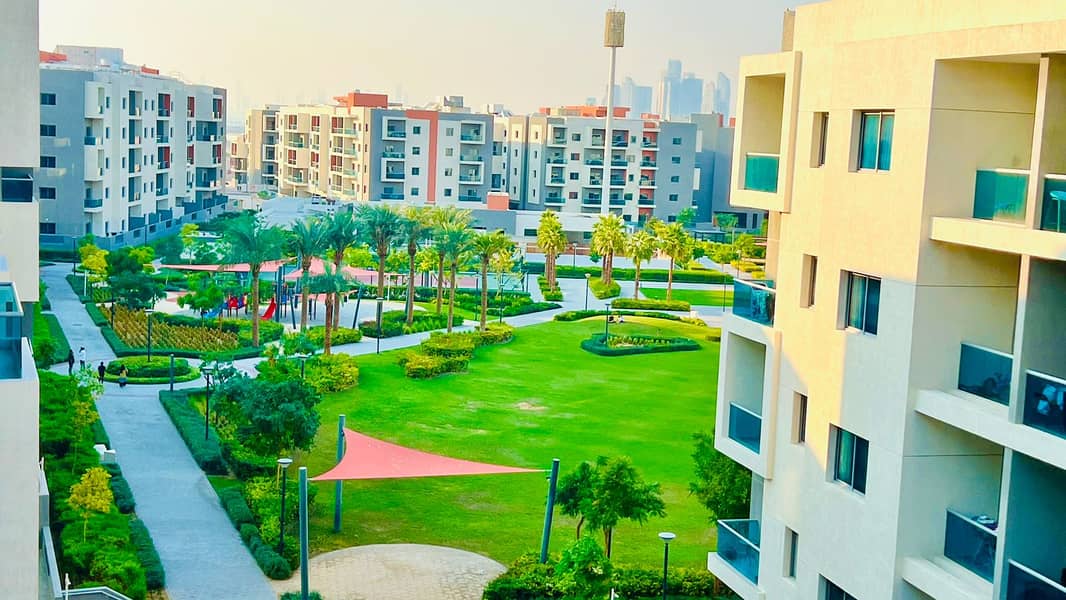 Brand New 2bhk Park View With Balcony Wardrobes Close Kitchen pool gym parking Free only 65k