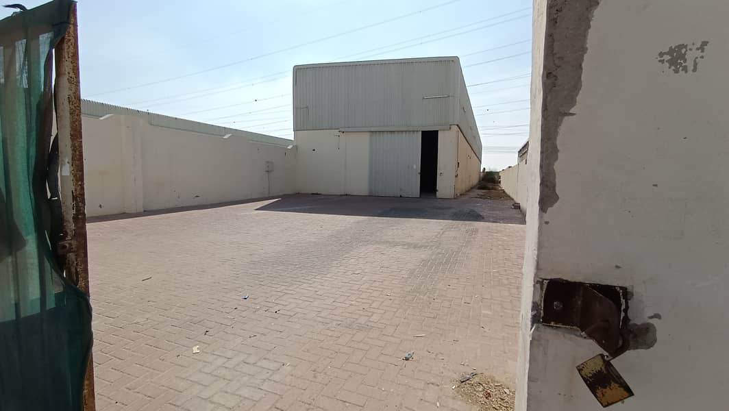 WAREHOUSE + OPEN LAND FOR RENT IN INDUSTRIAL AREA 18 ,25 KW ELECTRICITY