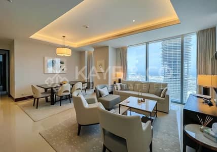 2 Bedroom Flat for Sale in Downtown Dubai, Dubai - High Floor | Sparkling Sea View | Fully Furnished