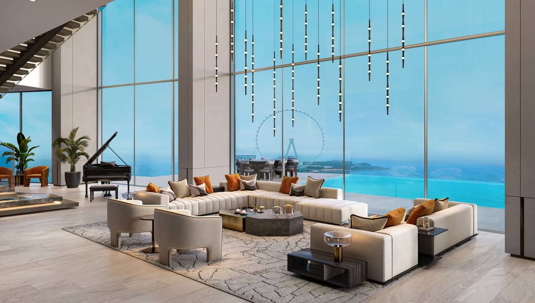 位于迪拜码头，LIV 滨海大厦 4 卧室的住宅楼层 74999548 AED - 6610970