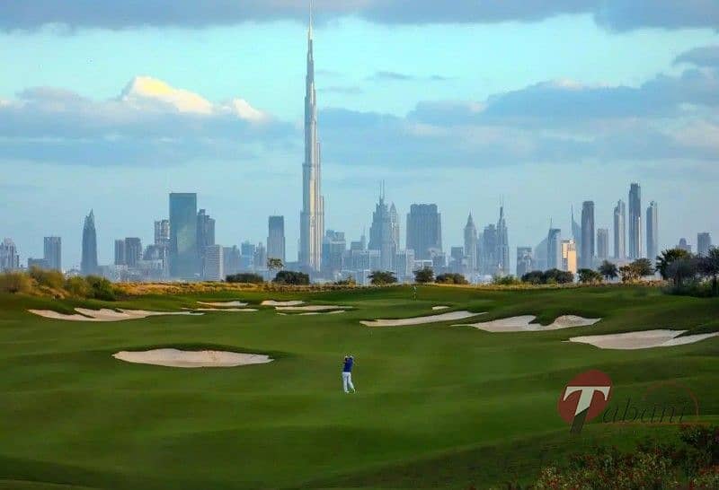 Huge Plot |Full Golf Course and Dubai Skyline View