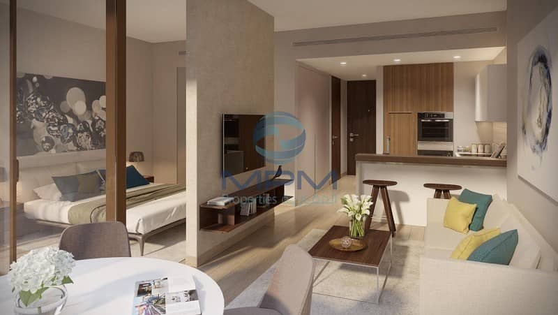 Five star living Partial Sea View 1 bedroom spacious apartment