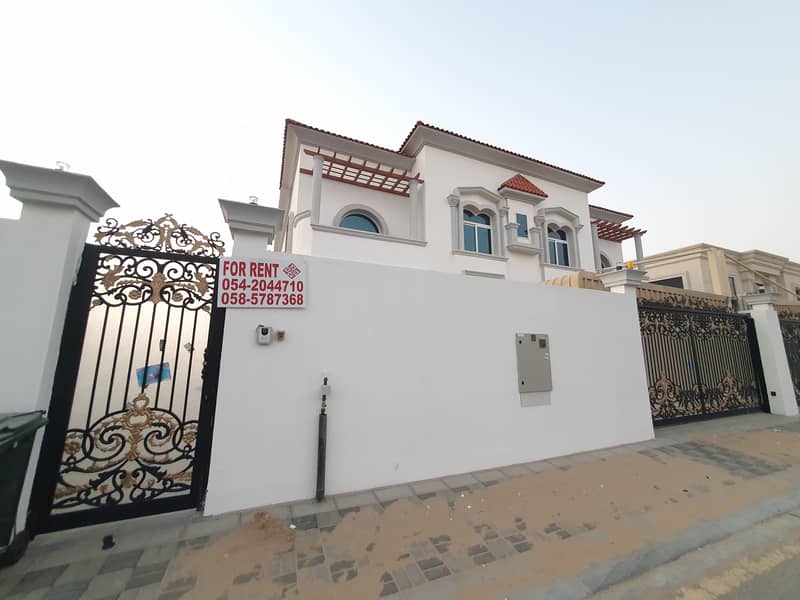 Brand new 5 Bedrooms villa available in Al Tai Sharjah for rent only 110k