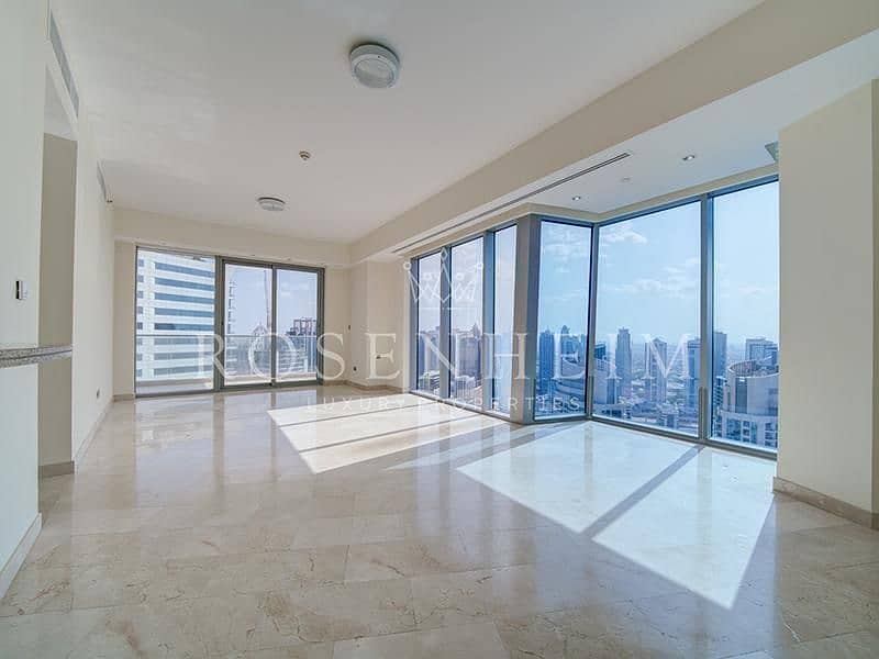 On High Floor | Marina and Palm Views | Vacant Now