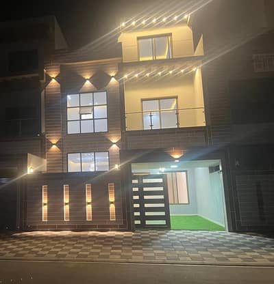 5 Bedroom Villa for Sale in Al Yasmeen, Ajman - At a snapshot price and without down payment, a personal design villa behind Al Helio Park, one of the most luxurious villas in Ajman, with a super de