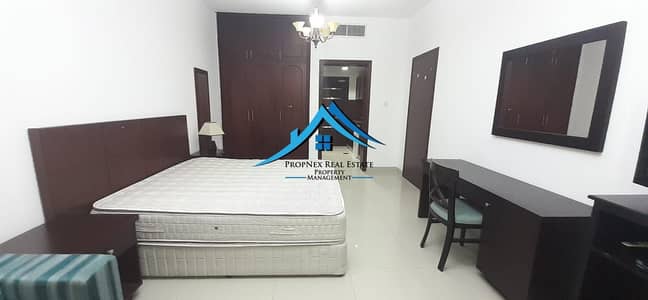 Studio for Rent in Al Nahyan, Abu Dhabi - Monthly Fully Furnished Studio | With ADDC | Amenities