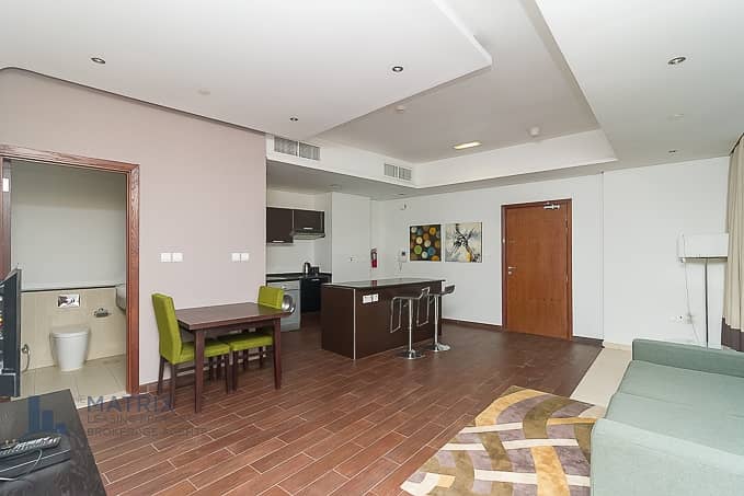 位于迪拜体育城，矩阵公寓大楼 1 卧室的公寓 53000 AED - 6618656