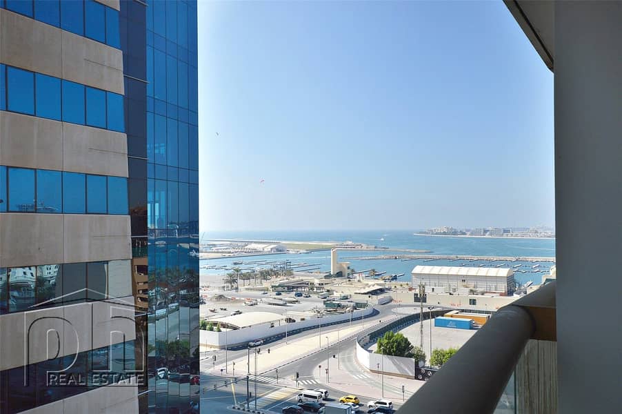 Largest 1BR. Partial sea view. 4 cheques