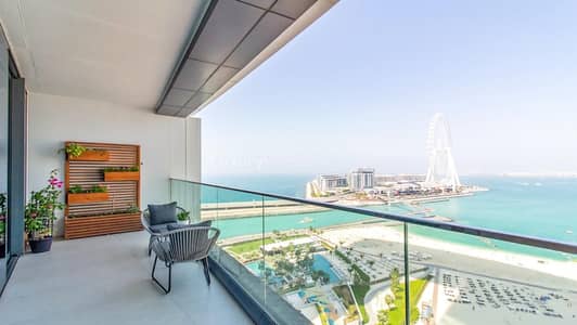2 Bedroom Flat for Rent in Jumeirah Beach Residence (JBR), Dubai - High-End Furnished 2 Beds Apt I  Sea and Ain View