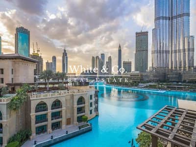 1 Bedroom Apartment for Rent in Downtown Dubai, Dubai - Fountain and Burj View | Vintage Vibe | Furnished