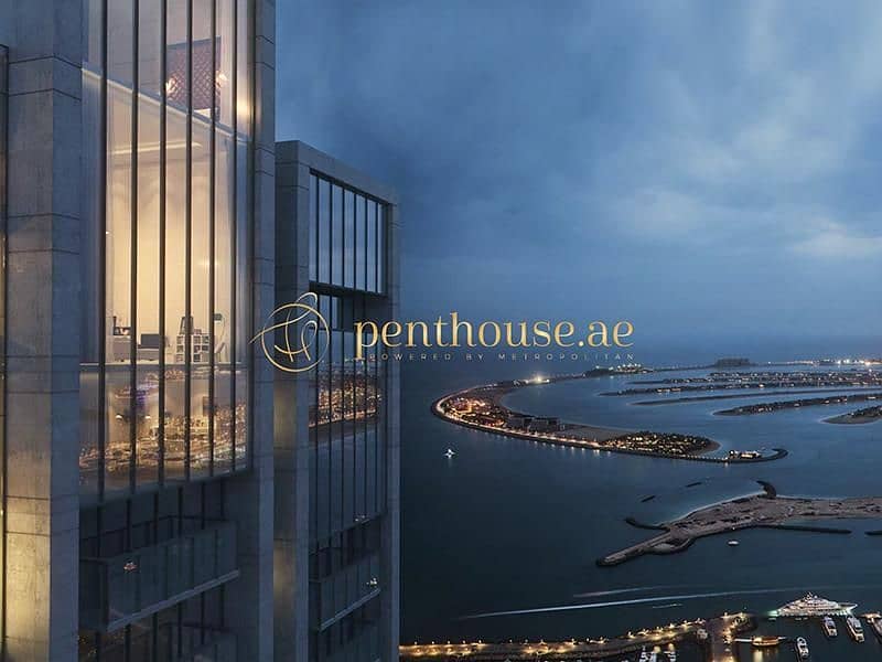 位于迪拜码头，滨海拱廊大厦 4 卧室的顶楼公寓 16000000 AED - 6516360