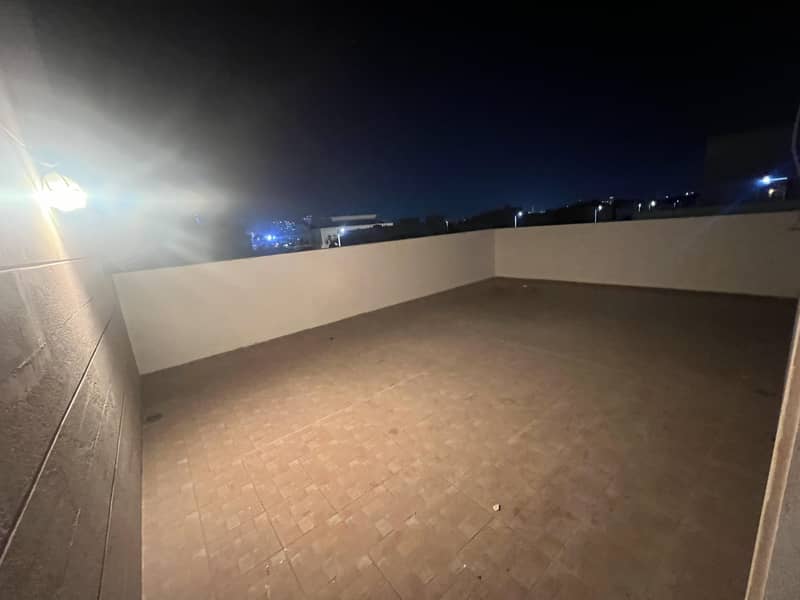 For rent an excellent studio with a private roof in Al Montazah City, Abu Dhabi, an excellent monthly location