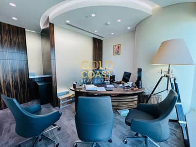 Office for Sale in Business Bay, Dubai - Furnished Office with Store Room | 3 Parkings| Full Canal & Burj View| High Floor