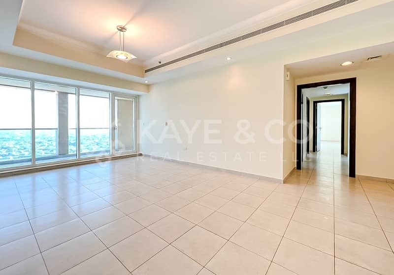 Unfurnished | Vacant | High Floor | Spacious Rooms