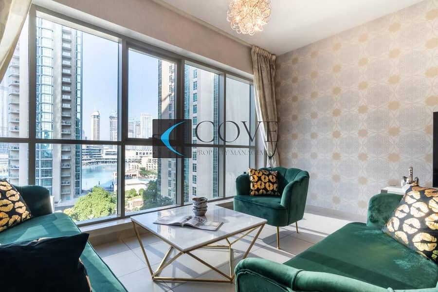 FULLY FURNISHED | VACANT | MAGNIFICENT BURJ AND FOUNTAIN VIEW