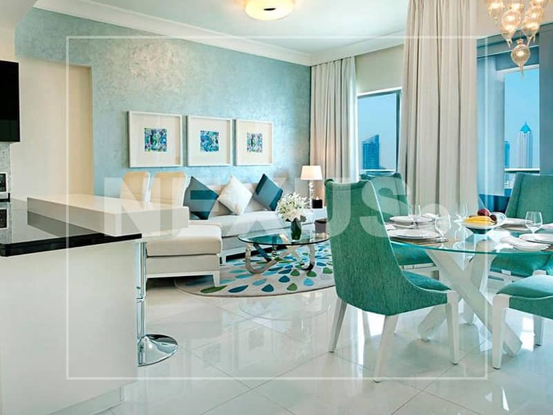 位于迪拜市中心，招牌酒店式公寓 1 卧室的公寓 1299000 AED - 5794909