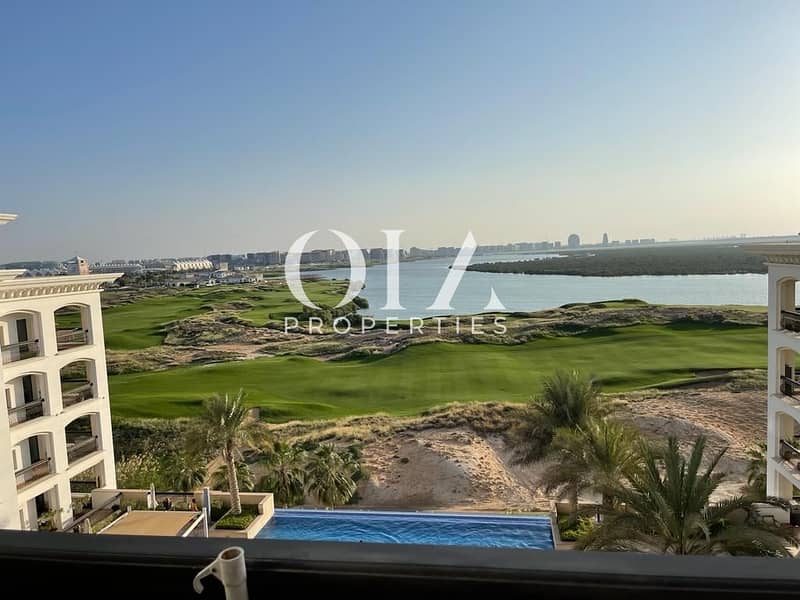 Direct Golf & Canal view| 3 Bedrooms apartment + Maid!!