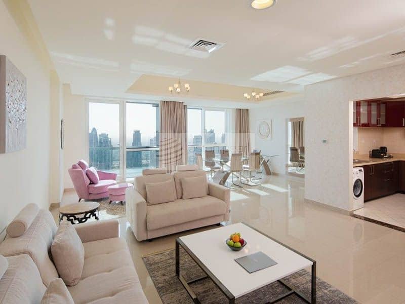 位于迪拜码头，巴塞洛公寓 1 卧室的酒店式公寓 144000 AED - 6635986