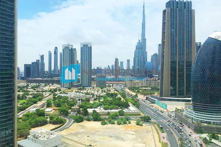 Partial Burj Khalifa View| Fully Fitted Huge Unit