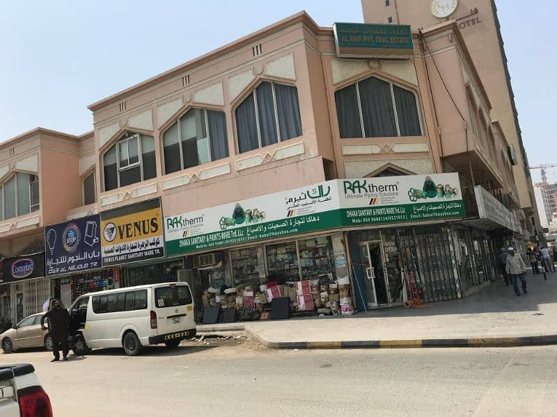 OFFICES AND SHOPS AVAILABLE FOR RENT IN AL GHUWAIR AREA NEAR BY AL ZAHRA HOSPITAL.