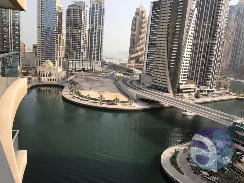 Marina view Fully Furnished Chiller Free  with Balcony