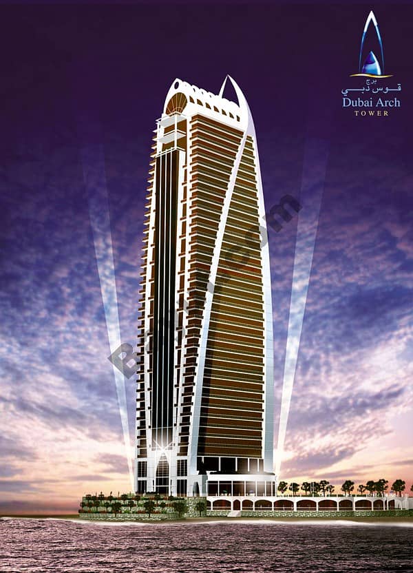 Dubai Arch Tower Exterior View