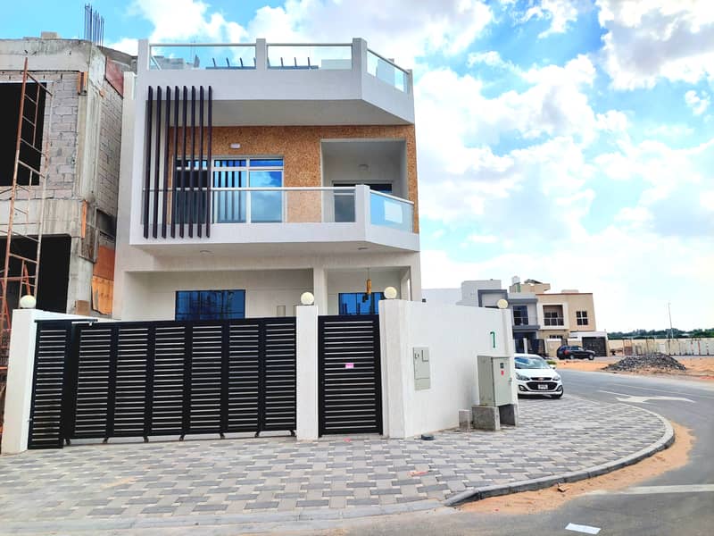 An opportunity to sell, without down payment, at an exclusive price, villa ground + first + roof, personal and modern design, construction and finishi