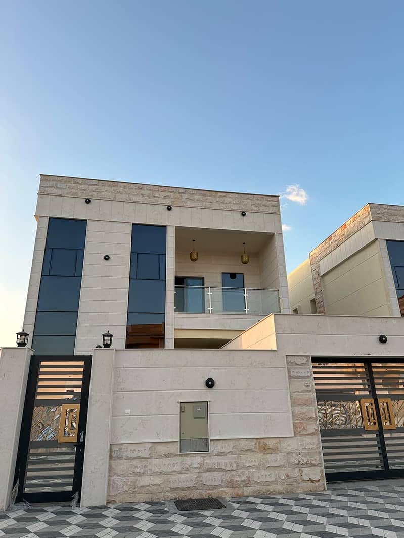For sale a super deluxe villa in Ajman, close to Mohammed bin Zayed Street