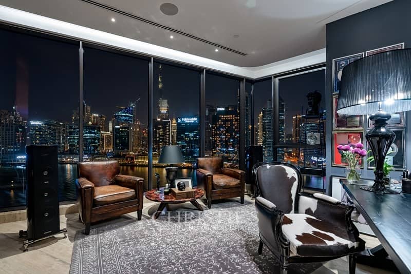 Impeccably Styled Penthouse With Burj Khalifa View
