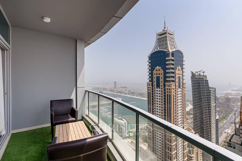 位于迪拜码头，火炬大厦 3 卧室的顶楼公寓 5500000 AED - 6157323