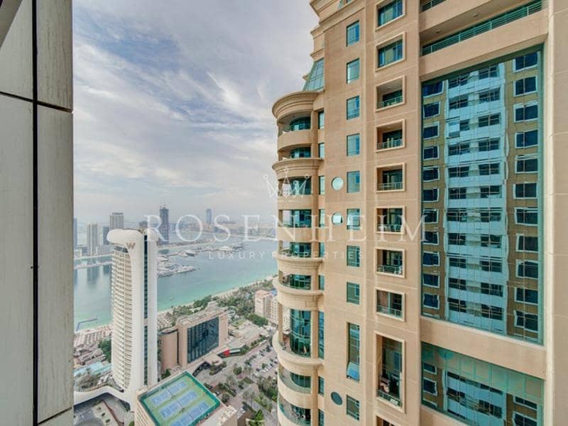 Partial Sea and Palm View | Mid Floor | Big Unit