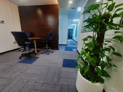 Office for Rent in Al Karama, Dubai - Executive office with WINDOW