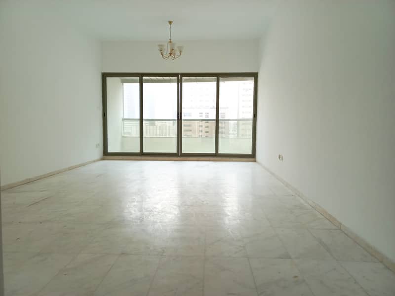 No commission 20 days free 3bhk with wardrobe, balcony open view in al Taawun sharjah