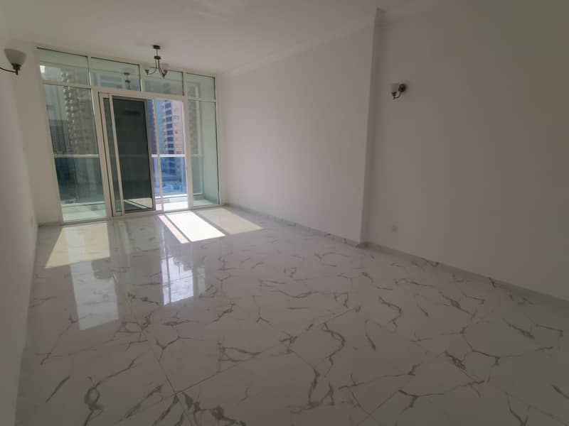 Annual apartment rent in Ajman, Oasis Tower, first inhabitant, large area, open view
