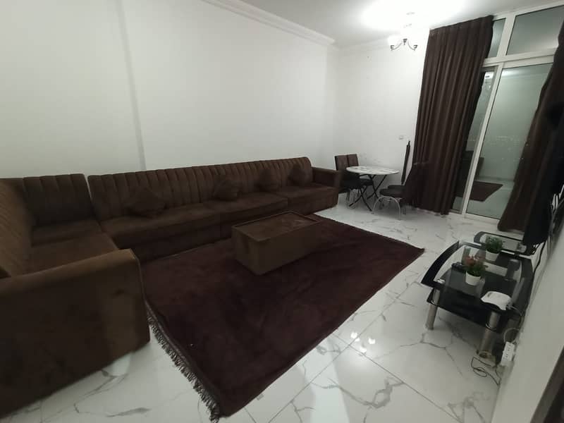 For rent monthly furnished apartment 2BHK and HALL 2BTH, 2 balcony with sea view in Oasis Towers