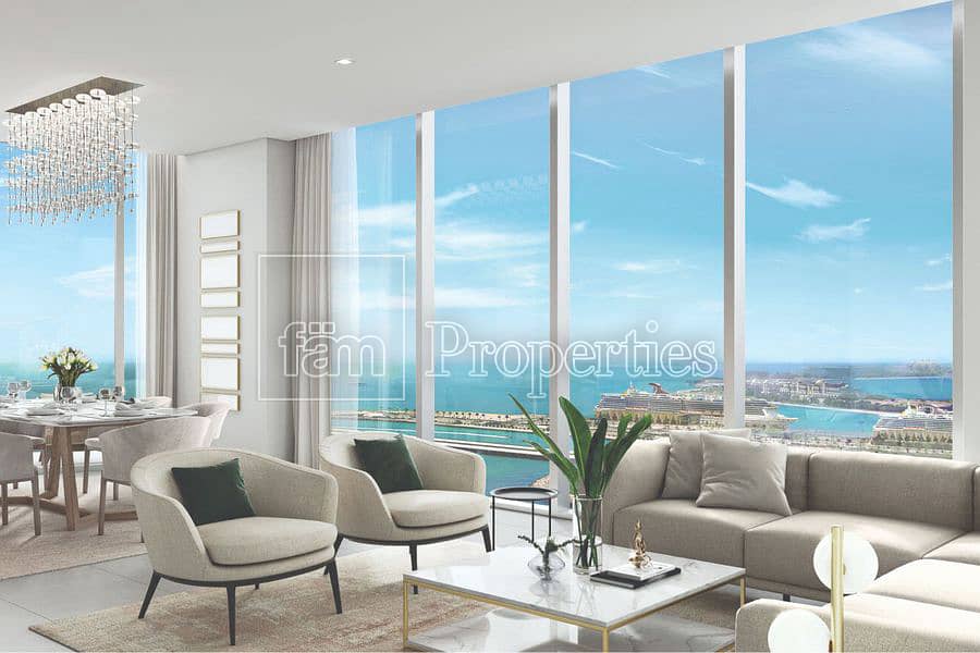 Sea view, payment plan 2 bdr in LIV Marina