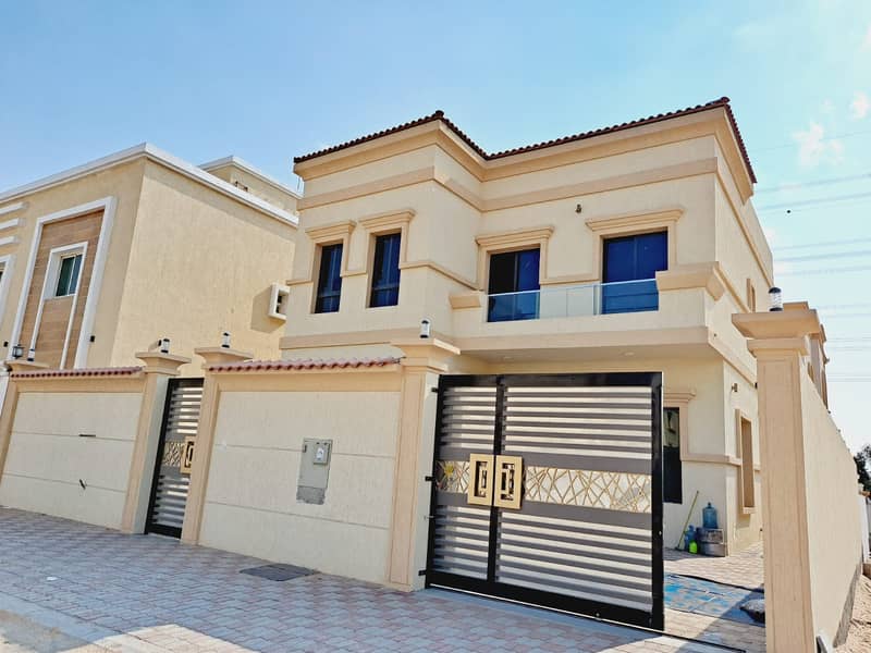 At the best prices, a villa for sale, super lux finishing, personal building in the most prestigious areas in Ajman, freehold and bank financing, with