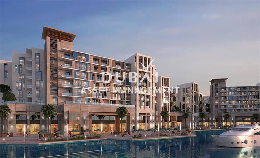 Waterfront Living at Dubai Wharf | 2 Bedroom Apartment + Study | Pay in 12 Cheques