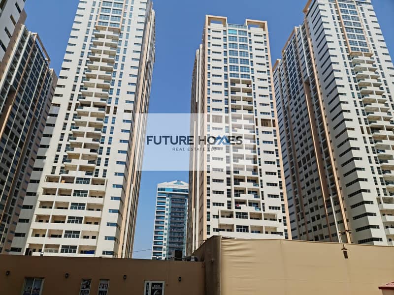 Open View 2 BHK with close kitchen in Ajman One Tower