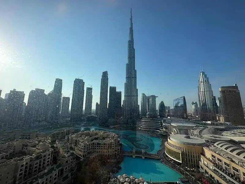 Full Burj and Fountain view |Furnished |High Floor