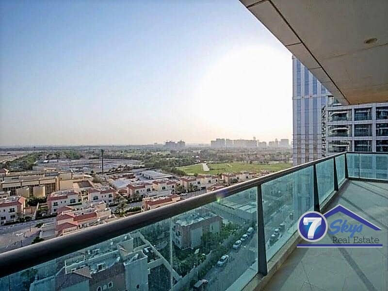 Spacious Balcony | Furnished 2BR Apt | Dubai Sports City