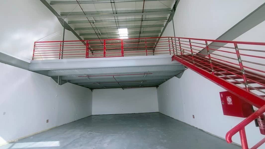 Brand New Warehouse with Mezzanine  2750 Sqft with 25kv Electricity for Rent In Al Jurf Ind - 1 Ajman