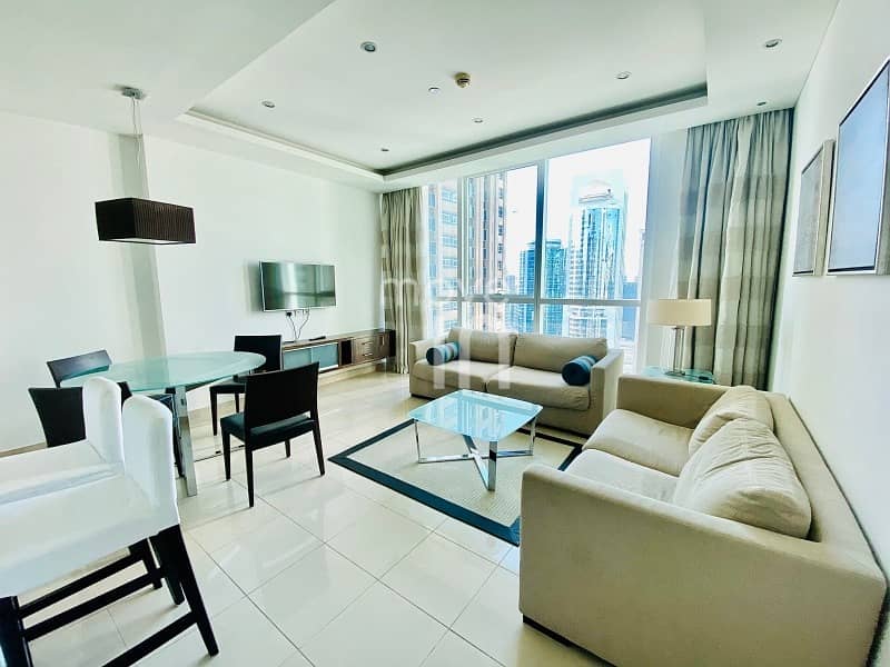 Furnished 1 Bed|Balcony|Laundry|High Floor|Managed