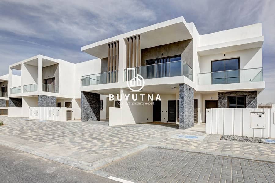 Contemporary design villa with wide open space