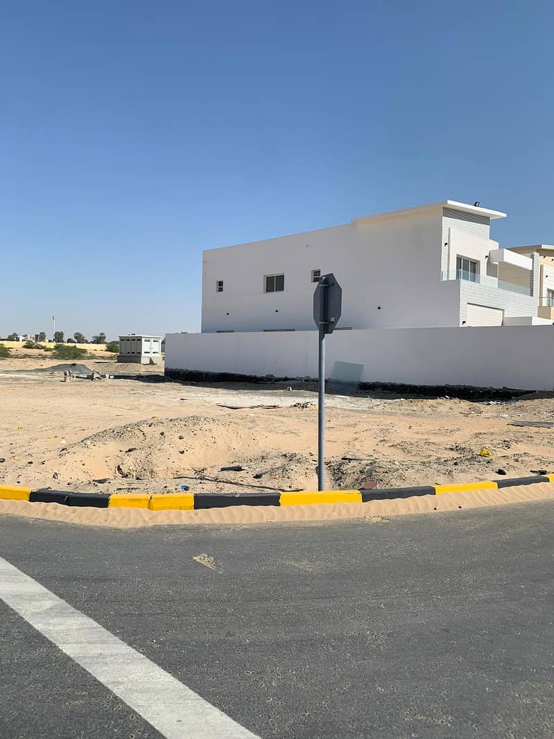 Corner land with large space for sale in Al Yasmeen District, Eastern Sector, Ajman