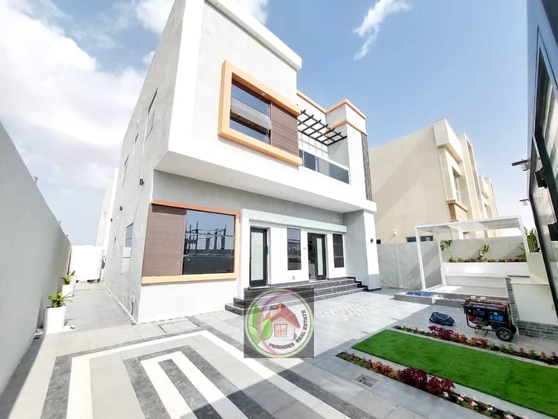 For sale, a modern European-style villa in the best residential areas in Al-Zahia area, personal finishing directly from the owner, with the possibili