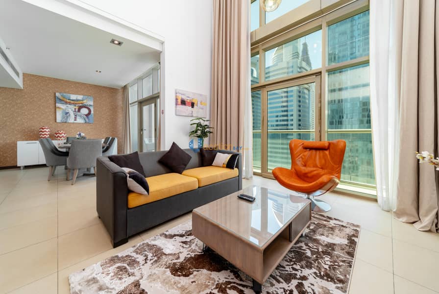 Duplex 2BR Apartment in Liberty House tower