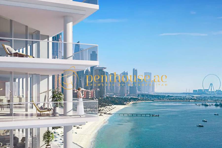 位于朱美拉棕榈岛，棕榈滩大厦，棕榈滩2号大厦 4 卧室的顶楼公寓 33718800 AED - 6671456