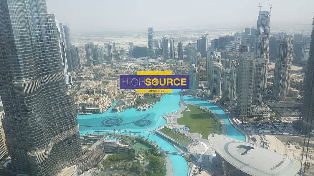 Excelaent | 3 bedrooms+maidroom with amazing burj khalfa view for rent in Burj Vista-1 Downtown